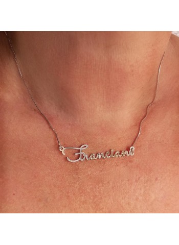 Colar Personalizado Nome Simples folheado em ouro 18k Colar Personalizado Nome Simples folheado em ouro 18k