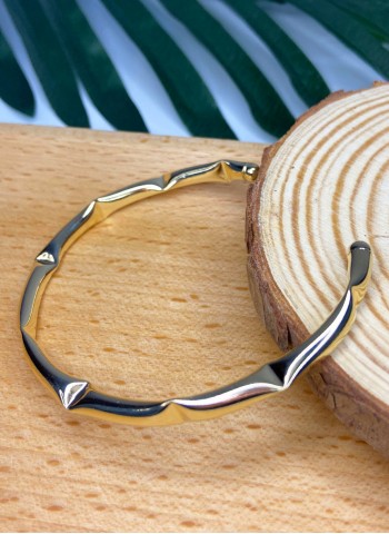 Bracelete Bamboo - Banho Ouro 18k 