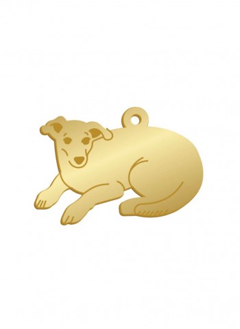 Pingente  em formato de animal, personalizado por raça folheado em ouro 18k